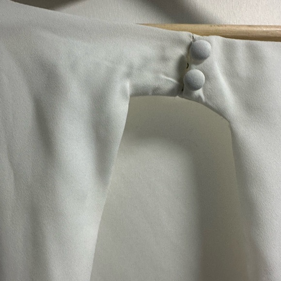 ASOS Virgo lounge long maxi dress with side slit white new with tags size UK12 - Picture 7 of 12